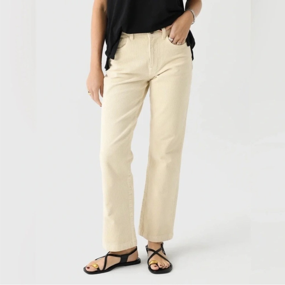 NEW Faherty Women's Soft Stretch Cord Flare Pants in Sand Cream Size‎ 30